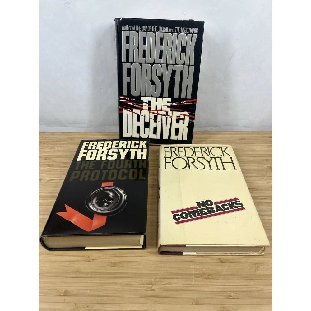 Frederick Forsyth Thriller Hardcover Books Lot‎ 3 w/ Dust Jackets